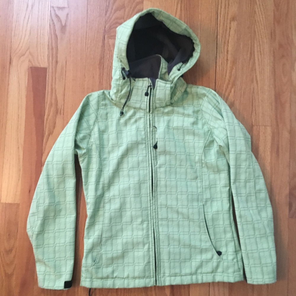 Light green patterned women’s lightweight jacket
